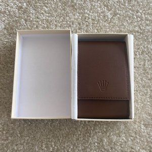 SOLD!NEW Authentic Rolex Brown Leather Watch POUCH